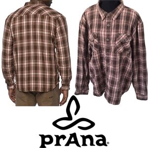 prAna Men's Asylum Long Sleeve Flannel Shirt